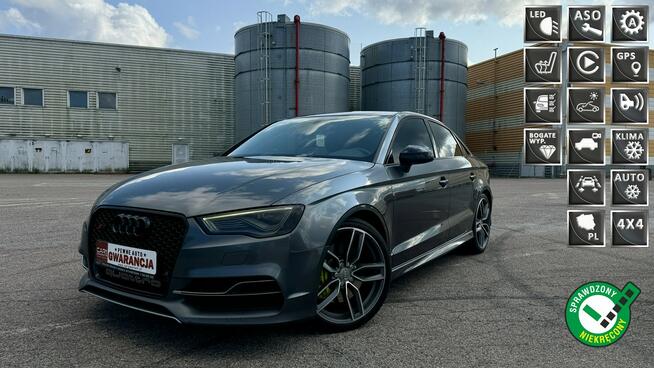 Audi S3 2.0tfsi Quattro 300KM B&O Navi kamera skóry ledy panorama zamiana gwar