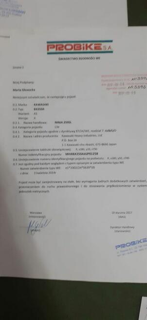 Kawasaki Ninja 250SL rej. 09.02.2017