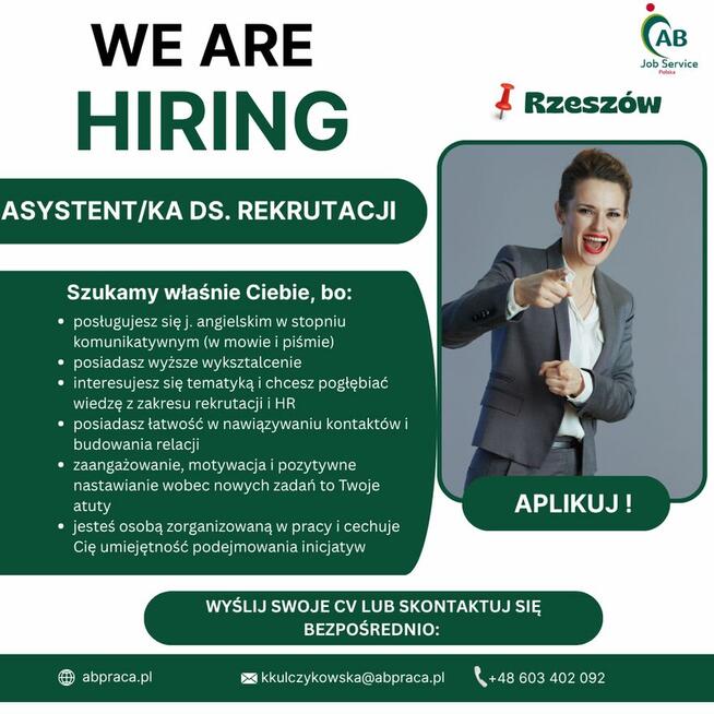 ASYSTENT/KA DS. REKRUTACJI