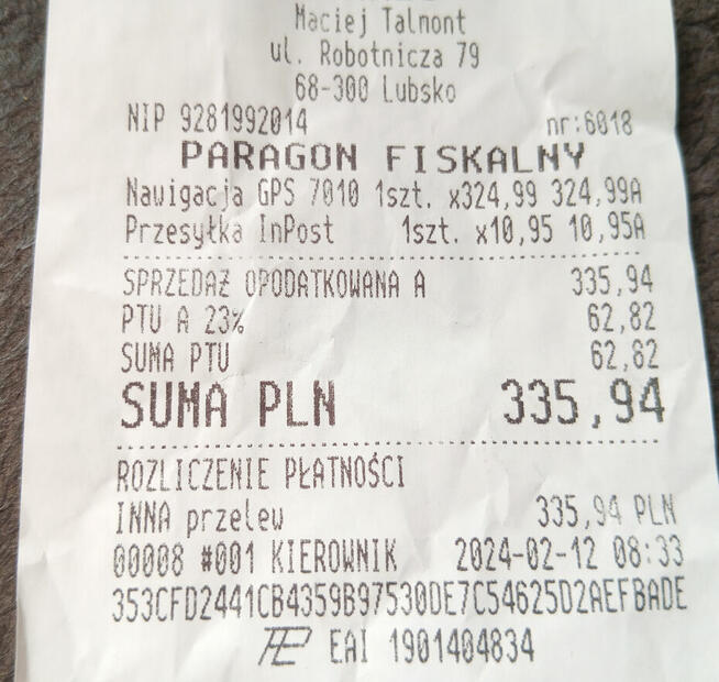 Używana sprawna w 100% Nawigacja Bus, Tir, GOMEDIA 7010