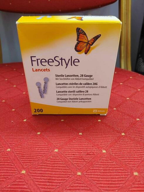 Lancety Freestyle 200 do Glukometru Nakłuwania Igły 0.4mm