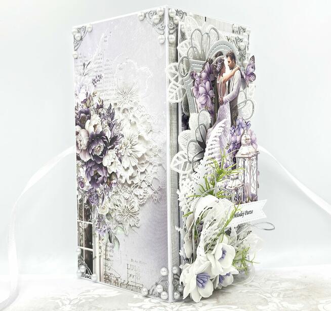 Pamiątka Ślubu. Młoda Para. Kartka 3D