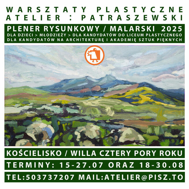 Zapraszamy na plener rysunkowy i malarski w Kościelisku!