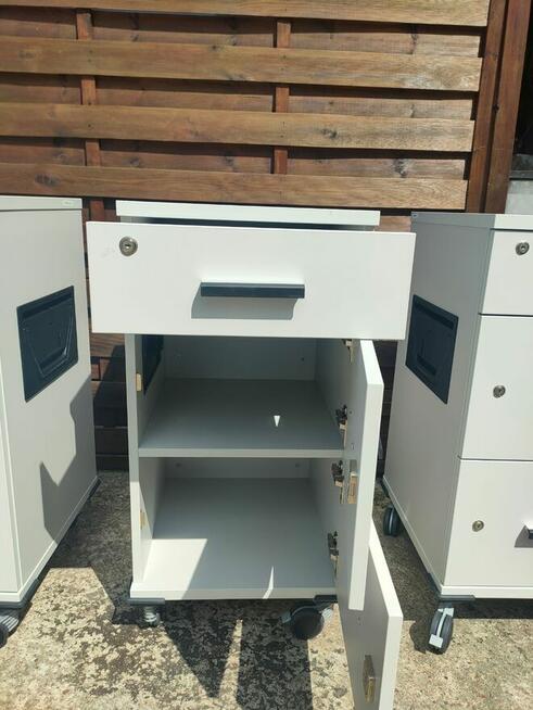 Szafka kontenerek przybiurkowy solidny duże koła DUŻA ILOŚĆ