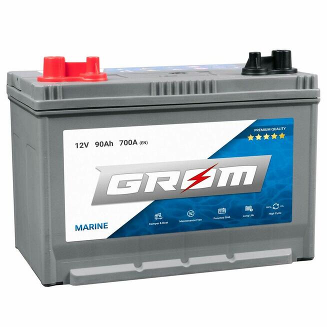 Akumulator Grom Marine 90Ah 700A Darmowa dostawa i montaż