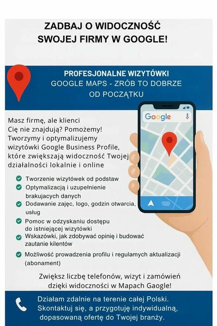 Zadbaj o widoczność swojej firmy w Google!