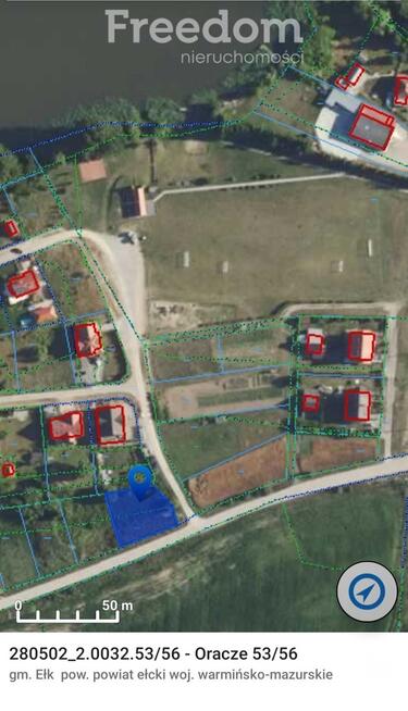 Działka pod zabudowę jednorodzinną blisko Ełku.