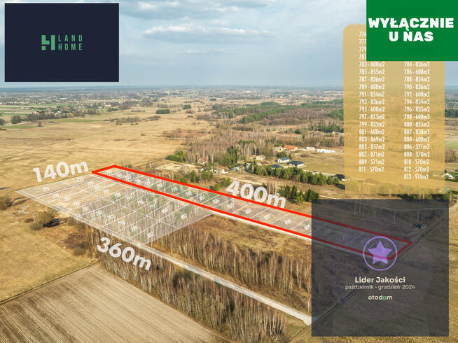 Działka budowlana Kąck gm. Wiązowna,