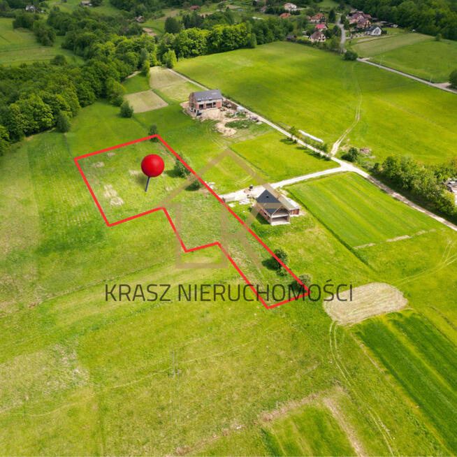 Unikatowa działka budowlana 59 arów w Wiśniowej