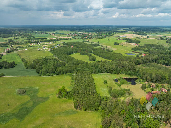 Działka z lasem 13 km od Olsztyna