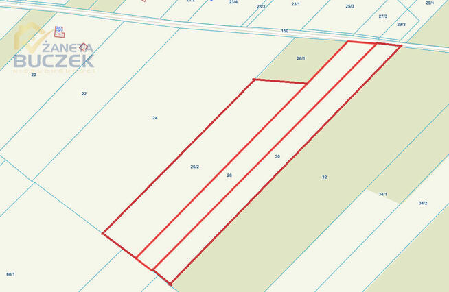 Działka rolna Zakrzew gm. Nowa Sucha,