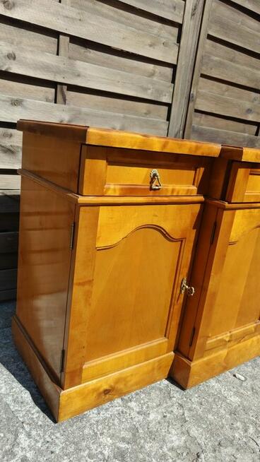 Komoda drewniana w stylu Biedermeier złota brzoza