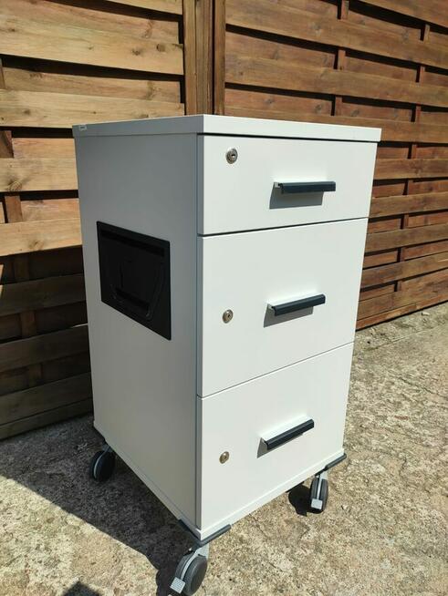 Szafka kontenerek przybiurkowy solidny duże koła DUŻA ILOŚĆ