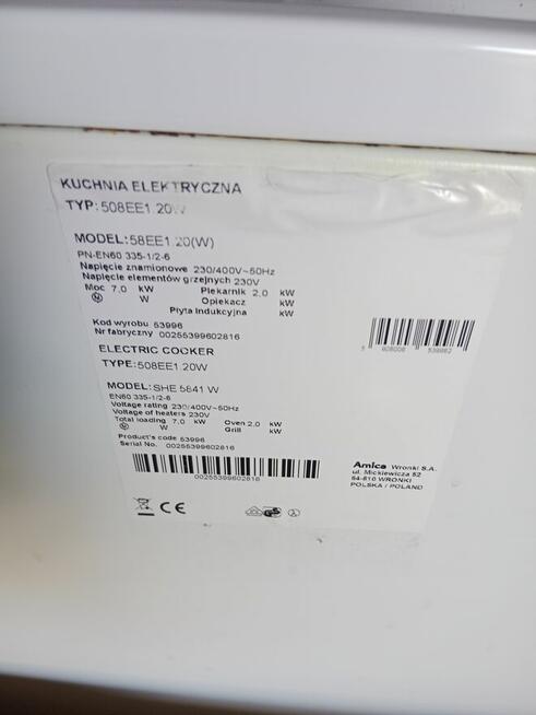 Kuchnia elektryczna Amica