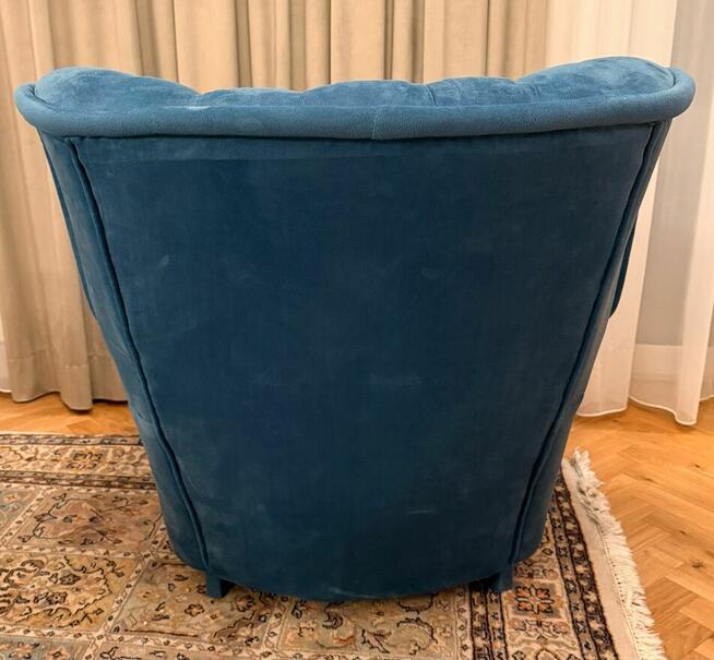 Zestaw wypoczynek Chesterfield Ludwikowski Pikowany Ciemny T