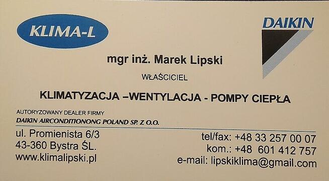 klimatyzacja domowa- sprzedaz-montaż-serwis gwarancja 5 lat