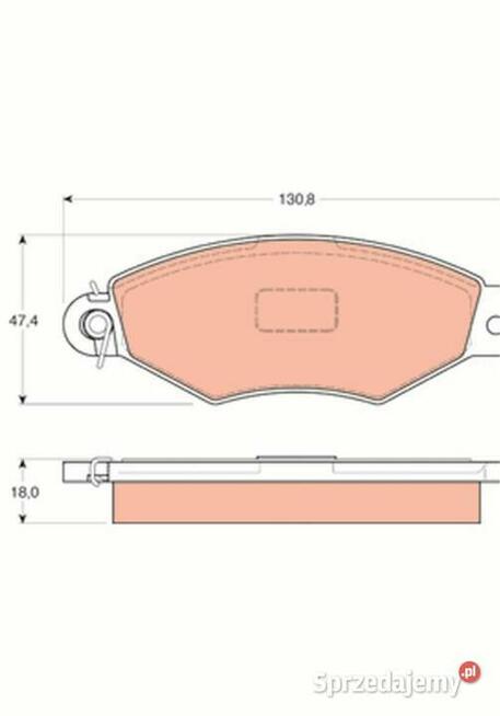 Klocki hamulcowe przód Peugeot 206