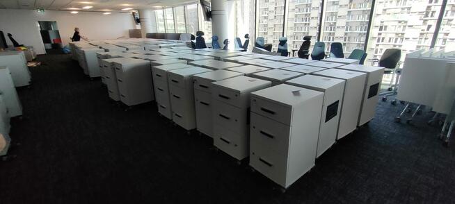 Szafka kontenerek przybiurkowy solidny duże koła DUŻA ILOŚĆ