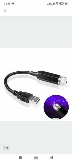 Projektor Gwiazd LED USB wyświetlacz na ścianę sufit