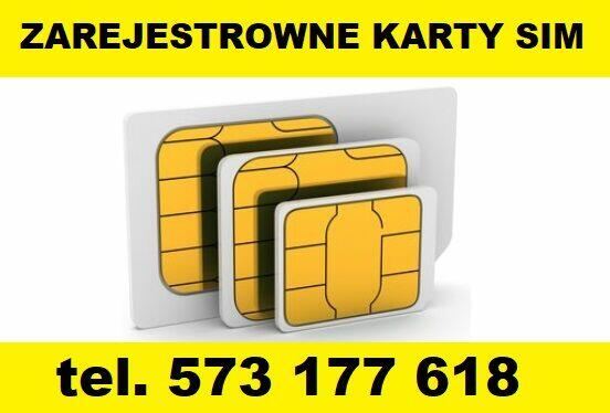 Zarejestrowane KARTY SIM startery ZDALNA REJESTRACJA prepaid