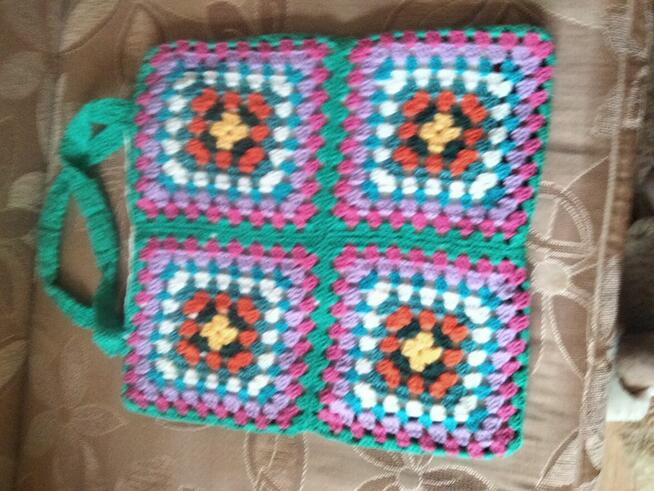 Torba robiona na szydełku