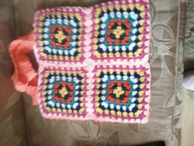 Torba robiona na szydełku