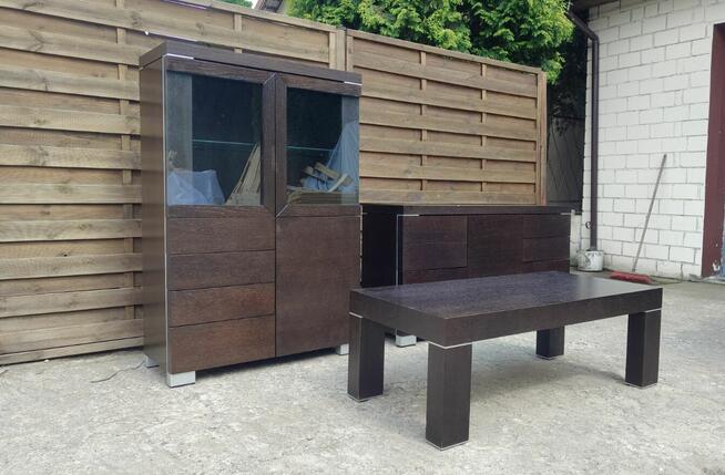 Zestaw IMOLA Swarzędzkie Meble komoda + witryna + stolik