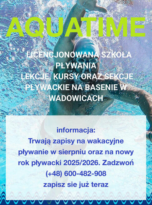 Nauka i doskonalenie pływania Wadowice