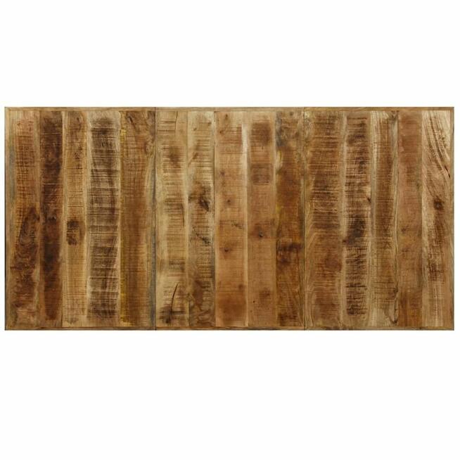 Stół jadalniany, lite drewno mango, stalowe nogi, vidaXL