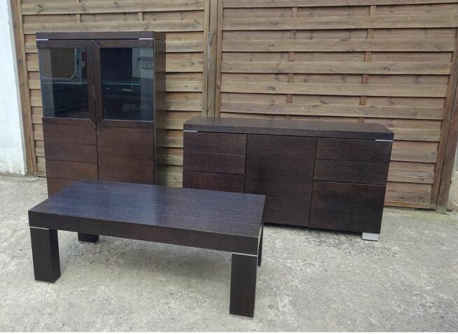 Zestaw IMOLA Swarzędzkie Meble komoda + witryna + stolik