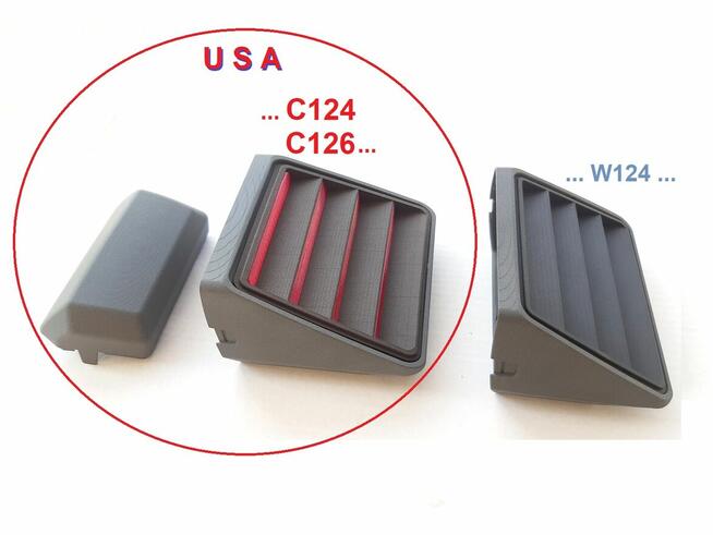 Lampa stop C126 C124 wersja USA. Obudowa+klosz