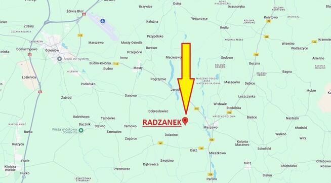 Działka z W.Zabudowy w Radzanku –Gm.Maszewo