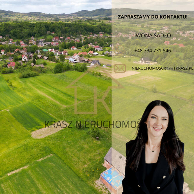 Unikatowa działka budowlana 59 arów w Wiśniowej