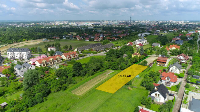 Działka z pięknym widokiem na tereny zielone