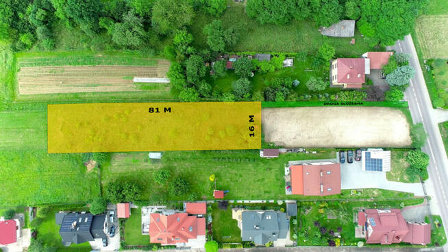 Działka z pięknym widokiem na tereny zielone