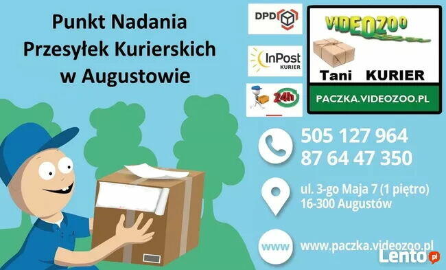 Tani Kurier Augustów Przesyłki Kurierskie, doręczenie 24godz