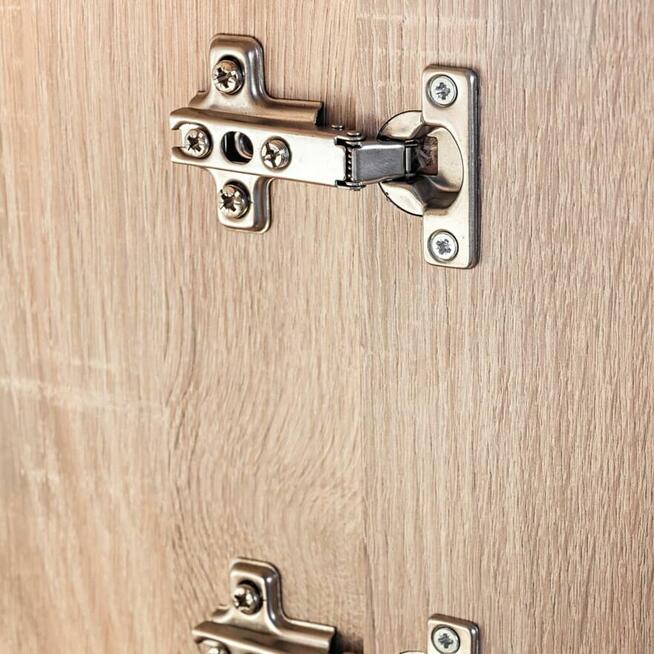 Meblościanka pod TV z oświetleniem LED, dąb sonoma vidaXL