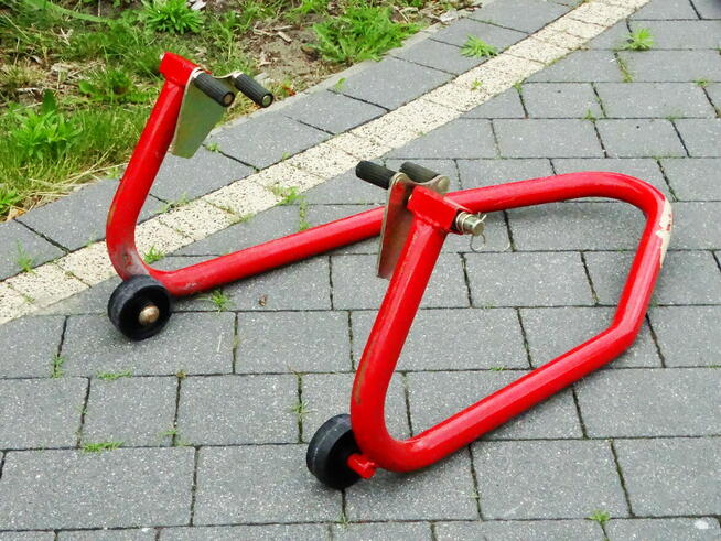 Podnośnik motocyklowy stojak tył.