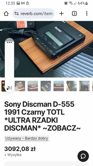 SONY D-Z555 Discman Przenośny odtwarzacz CD