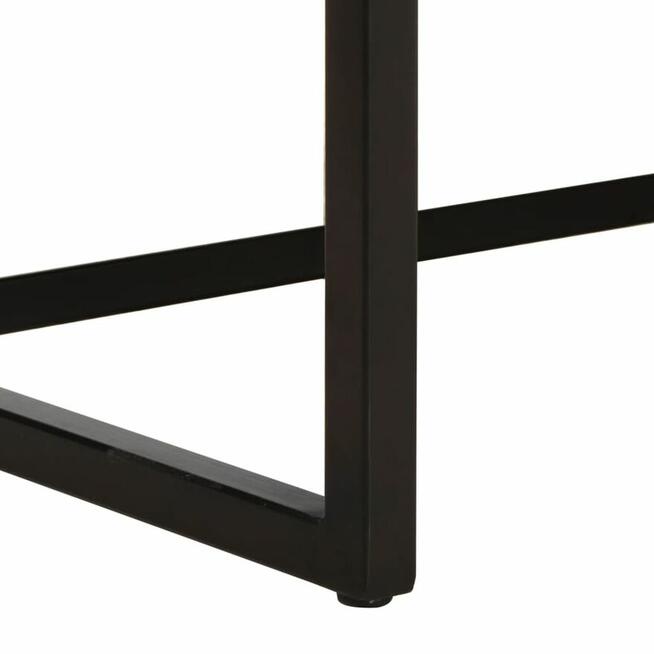 Sofa 3-osobowa, brązowa, naturalna skóra kozia vidaXL