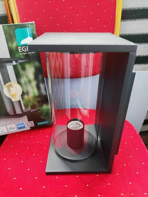 Lampa Ścienna na ścianę Elewacyjna czarna zewnętrzna Eglo