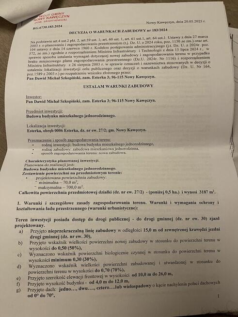 Sprzedam działkę 35 minut jazdy od Warszawy