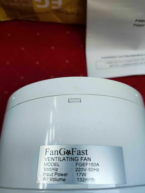 Wentylator łazienkowy Rurowy Wydechowy wiatrak do łazienki