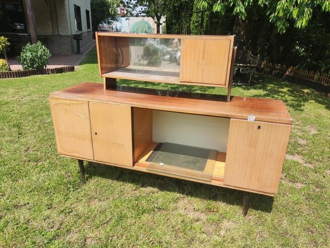 Komoda PRL, kredens z nadstawką 548/Var/B