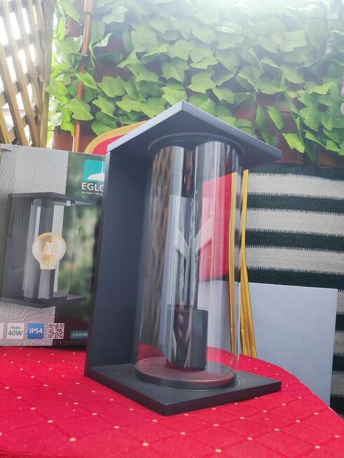 Lampa Ścienna na ścianę Elewacyjna czarna zewnętrzna Eglo