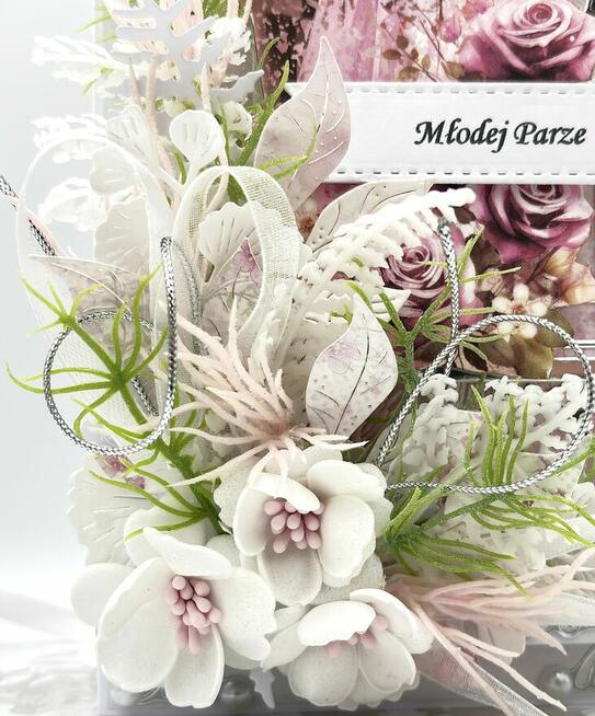 Pamiątka Ślubu. Młoda Para. Kartka 3D