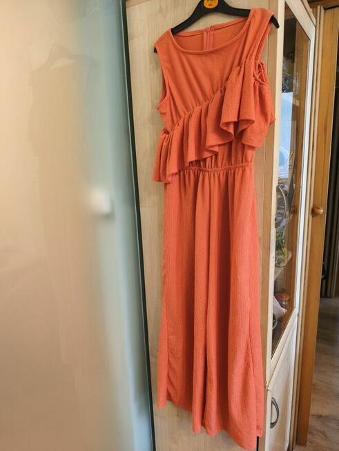 Kombinezon dziewczęcy Reserved 140-146 czerwień koralowa