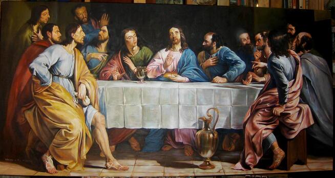 Kopia obrazu religijnych olej na płótnie