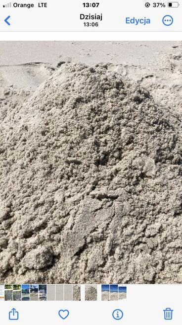 Piasek budowlany do fundamentów, zasypka, pospółka, piach.