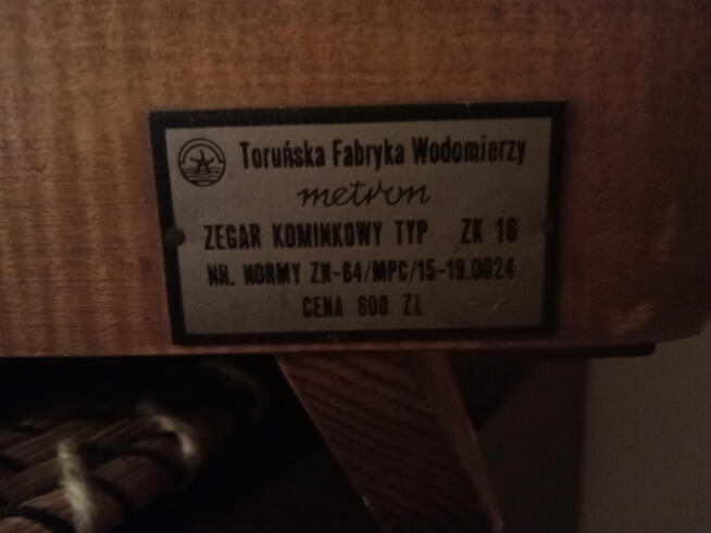 Zegar kominkowy